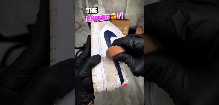 Nike Dunk Suede Shoe Cleaning ASMR