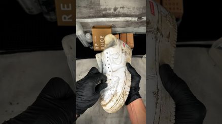 ASMR Shoe Cleaning Supreme Air Force 1s